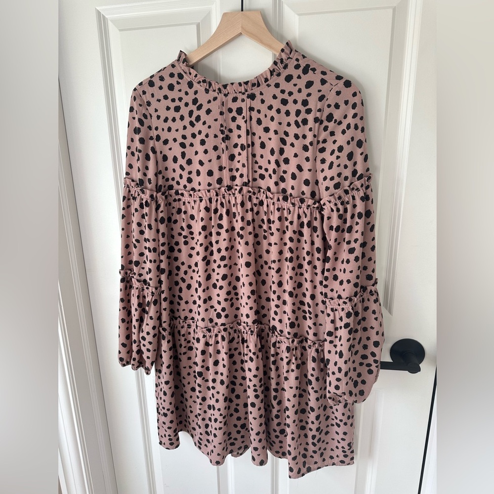 Mauve Patterned Women’s Dress Size M